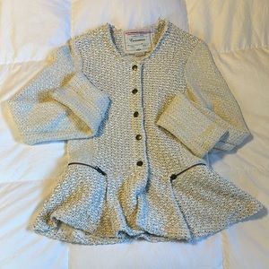 Anthropologie Cartonnier Tweed Knit Business Jacket